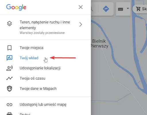 Google Maps Twój wkład