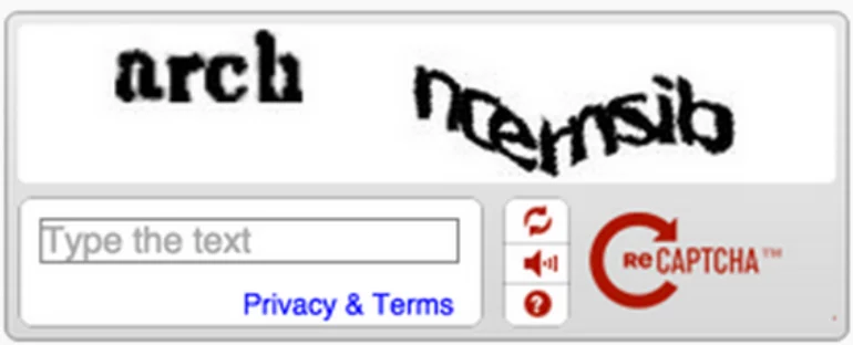 recaptcha przykład