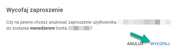 Usuwanie administratora kanału YouTube
