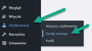 Tworzenie użytkownika WordPress